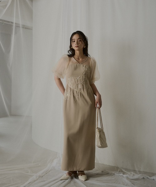 LE'RURE ドレス LE'RURE ドレス Ruffle tulle airy dress : ZOZOTOWN Yahoo!店