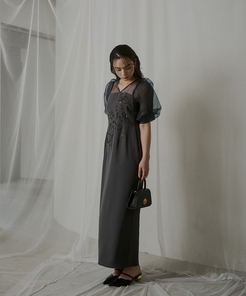 スーツ・フォーマル・ドレス LE'RURE / Ruffle tulle airy dress Ruffle tulle airy dress|LE'RURE