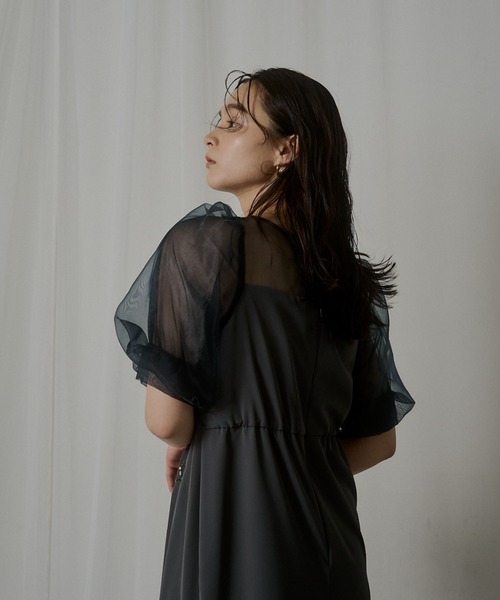 LE'RURE ドレス Puffsleeve embroidery dress : ZOZOTOWN Yahoo
