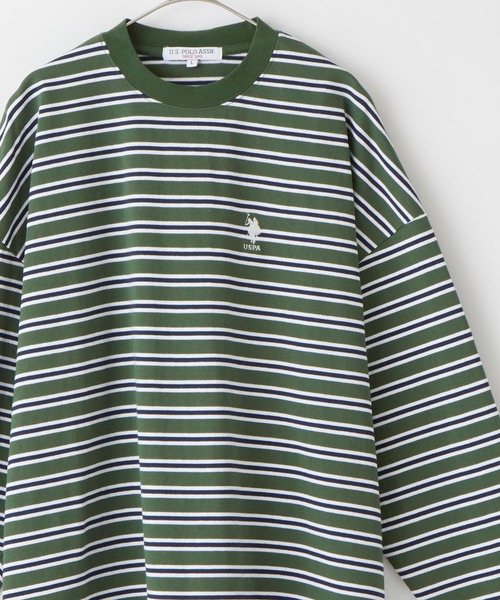 「U.S. POLO ASSN.」 長(zhǎng)袖Tシャツ M ホワイト メンズ