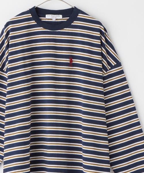 「U.S. POLO ASSN.」 長(zhǎng)袖Tシャツ M ホワイト メンズ