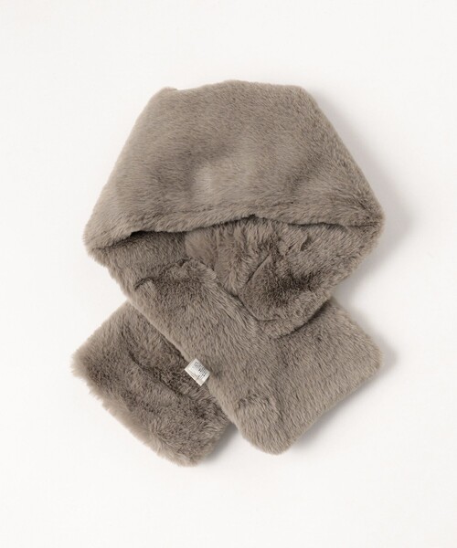 B：MING by BEAMS マフラー ストール フェイク ファー ミニ ティペット