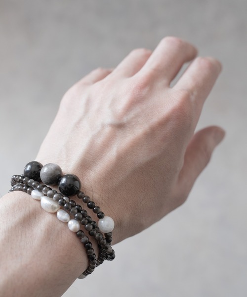 ネックレス SENTI JYUZU NECKLACE＆BRACELET　天然石 数珠 ネックレス＆4連ブレスレット メンズ レディース