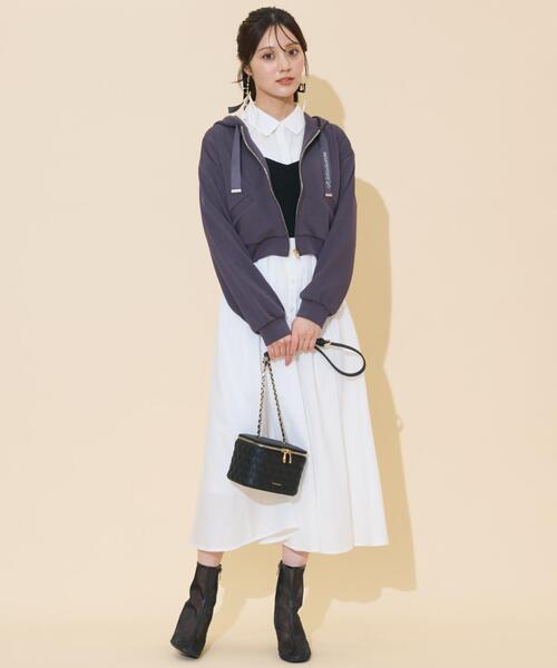 ☆WILLSELECTION☆ビジュー付パーカーのみ☆ ダブルZIPオーバーサイズパーカー(F ホワイト): WILLSELECTION｜公式