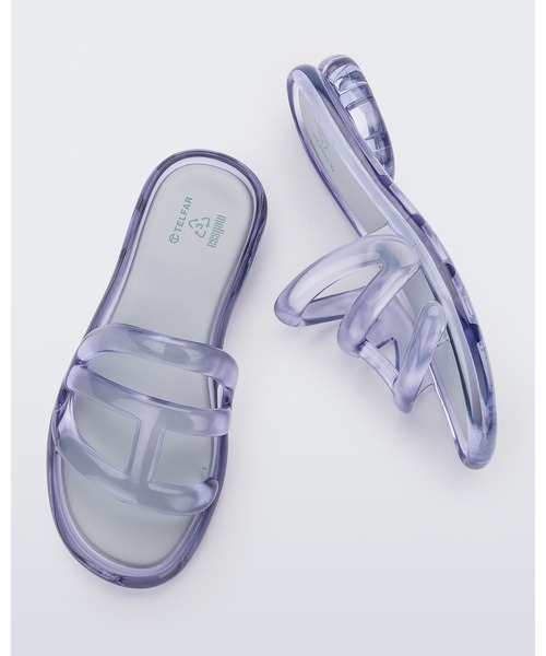 「melissa」 フラットサンダル 35-36 ブラック レディースの画像