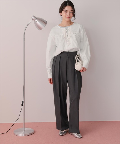 トゥデイフル レースアップシャツ TODAYFUL トゥデイフル 2026springsummer トップス Crochet Lace