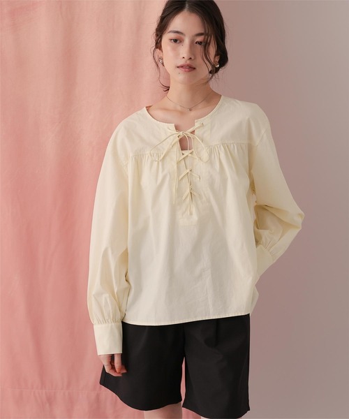 トゥデイフル レースアップシャツ TODAYFUL トゥデイフル 2026springsummer トップス Crochet Lace