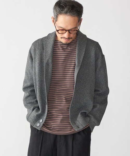 SHIPS（シップス） カーディガン SHIPS:「手洗い可能」ミックス ポリ