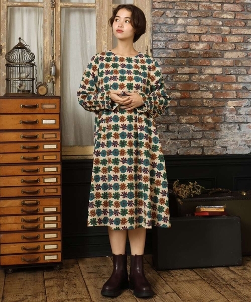 Jocomomola（ホコモモラ） ワンピース Calle Imperial フラワー