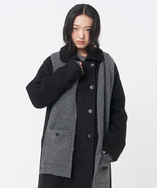 Miseki SEOUL（ミセキソウル） マフラー ストール HOODIE POCKET KNIT