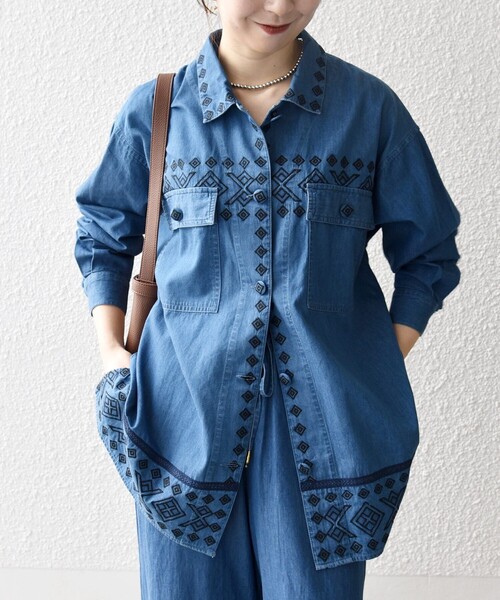 bon_meur コート アウター bon_meur:「洗濯機可能」エンブロイダリー