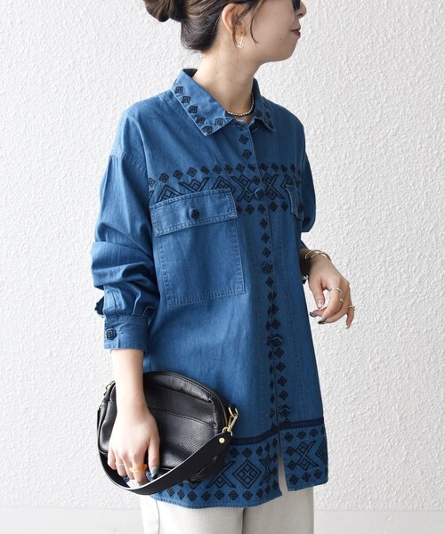 bon_meur コート アウター bon_meur:「洗濯機可能」エンブロイダリー