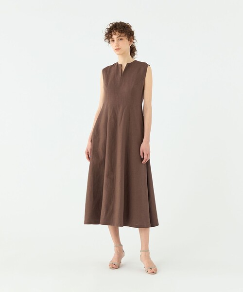 「TOMORROWLAND collection」 ノースリーブワンピース 34 グリーン レディース_画像2