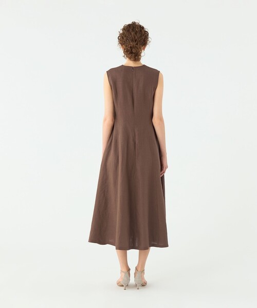 「TOMORROWLAND collection」 ノースリーブワンピース 34 グリーン レディース_画像4