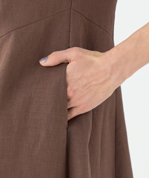 「TOMORROWLAND collection」 ノースリーブワンピース 34 グリーン レディース_画像8