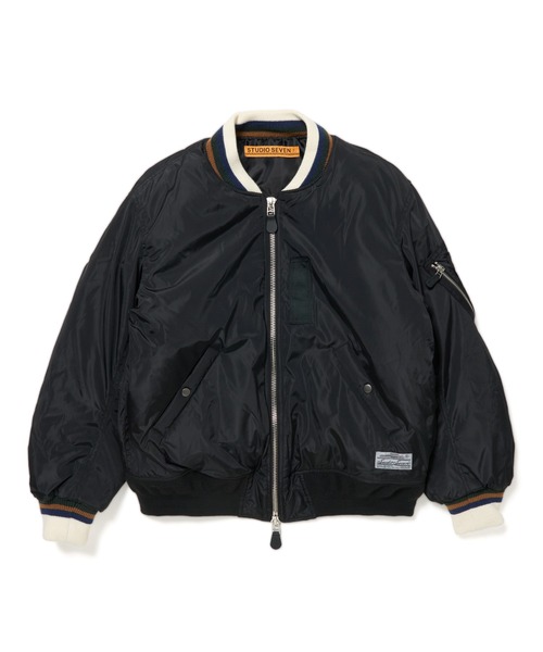 ジャケット・アウター WHR MA-1 JACKET STUDIO SEVEN ma1 ma-1 Knit Rib MA-1 Jacket メンズ レディース