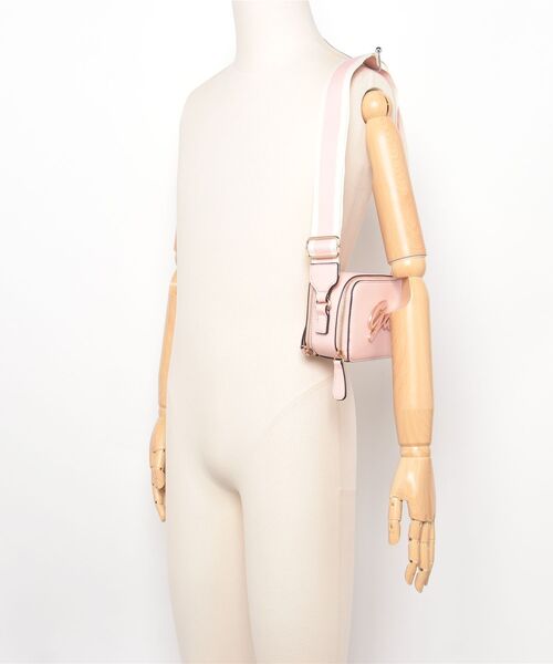【ピンク(ROP)】GUESS ショルダーバッグ (W)CARRARA Mini Crossbody GUESS（ゲス） ショルダーバッグ バッグ CARRARA Mini Crossbody Top