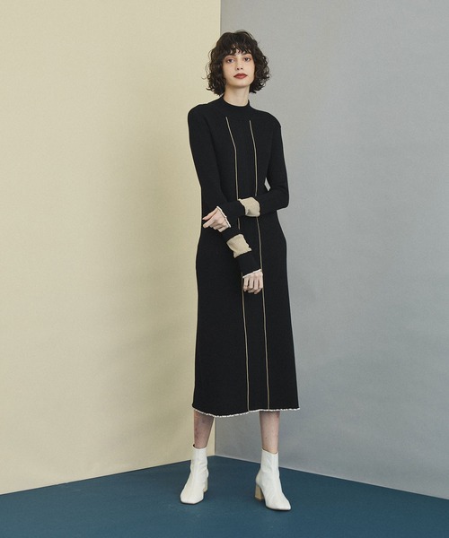 UNITED TOKYO（ユナイテッドトウキョウ） ニットワンピース 0 ブラック