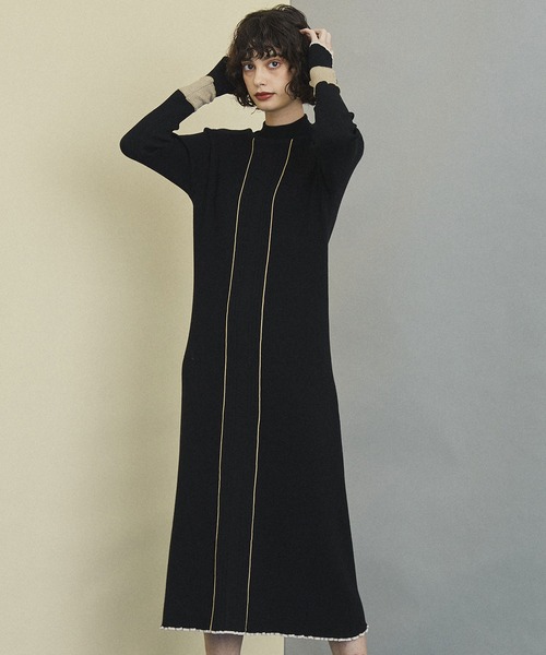 UNITED TOKYO（ユナイテッドトウキョウ） ニットワンピース 0 ブラック