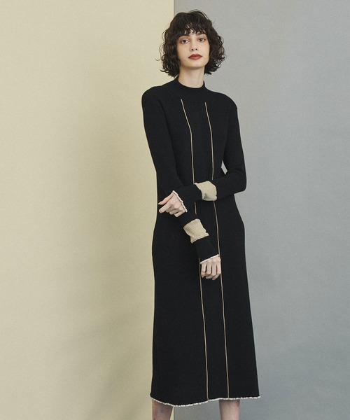 UNITED TOKYO（ユナイテッドトウキョウ） ニットワンピース 0 ブラック