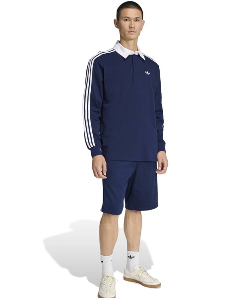adidas（アディダス） ポロシャツ adidas 3-STRIPES RUGBY LONGSLEEVE