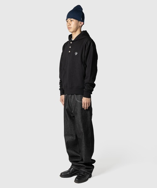 Henly パーカー Chocolate Jesus パーカー CJ HENLY NECK HOODIE メンズ レディース