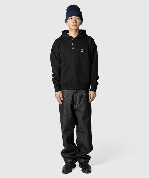 Henly パーカー Chocolate Jesus パーカー CJ HENLY NECK HOODIE メンズ レディース