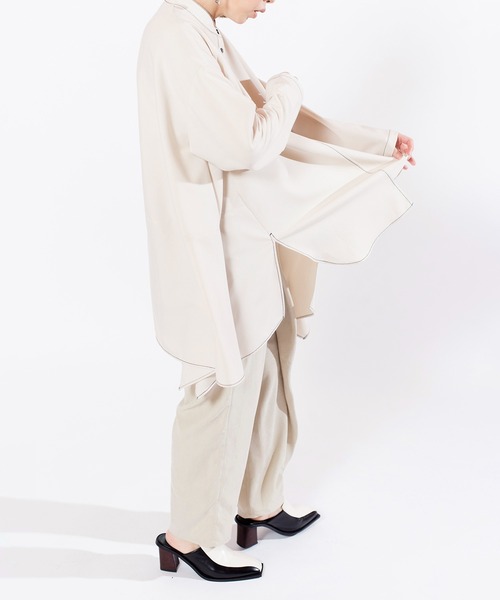 「OSMOSIS」 「loaf」長袖ブラウス ONE SIZE ブラック レディース_画像6