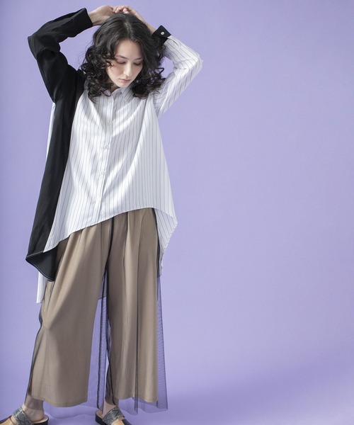 「OSMOSIS」 長袖シャツ ONE SIZE ホワイト レディース_画像3