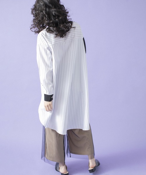 「OSMOSIS」 長袖シャツ ONE SIZE ホワイト レディース_画像5