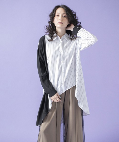 「OSMOSIS」 長袖シャツ ONE SIZE ホワイト レディース_画像6