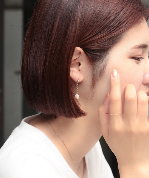 「NOIR DE POUPEE」 ピアス（両耳用） FREE グレー レディース_画像2