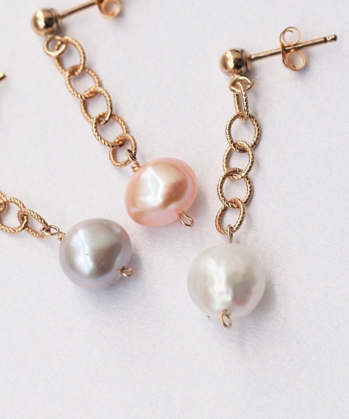 「NOIR DE POUPEE」 ピアス（両耳用） FREE グレー レディース_画像6