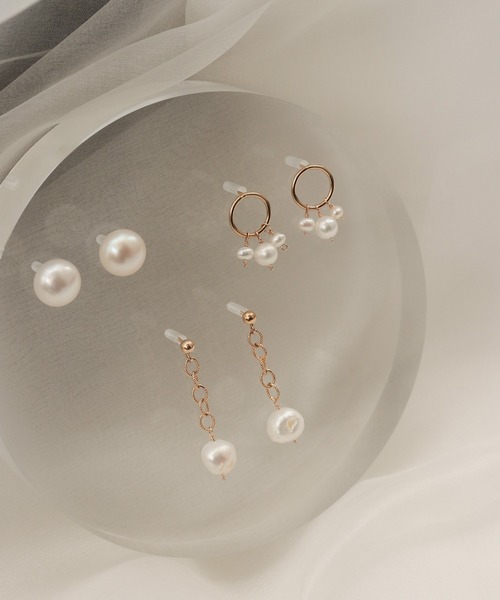 「NOIR DE POUPEE」 ピアス（両耳用） FREE グレー レディース_画像7