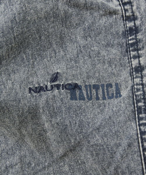 「NAUTICA」 イージーパンツ MEDIUM オリーブ メンズ_画像6