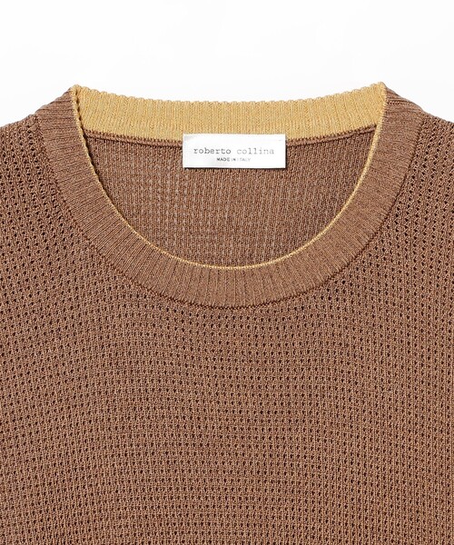 tシャツ ROBERTO COLLINA / ピケ クルーネック カットソー メンズの画像
