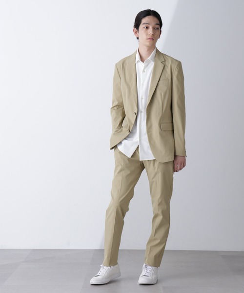 NANO universe【美品】セットアップ スーツ ベージュ M NANO universe（ナノ・ユニバース） セットアップ M ベージュ メンズ