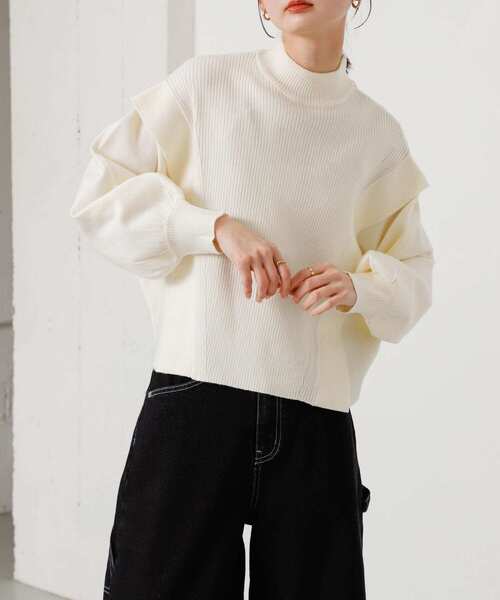 「SENSE OF PLACE by URBAN RESEARCH」 長袖ニット ONE オレンジ レディース_画像7