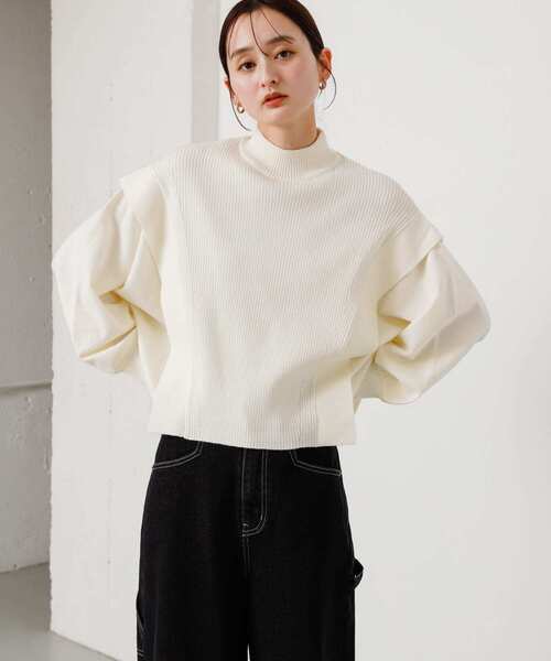 「SENSE OF PLACE by URBAN RESEARCH」 長袖ニット ONE オレンジ レディース_画像8