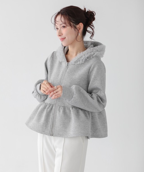 サカイラック ドッキング ジップアップ パーカー 切替え チュール フード sacai（サカイ） 経堂) ナイキ NIKE sacai ジップアップ ドッキング