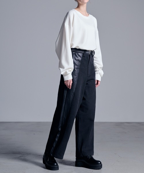 「Loose/ルース」 デニムパンツ X-SMALL グレー メンズ_画像2