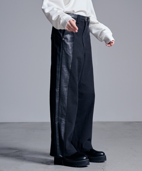 「Loose/ルース」 デニムパンツ X-SMALL グレー メンズ_画像7