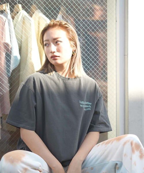 「ROXY」 半袖Tシャツ FREE グリーン レディース_画像3