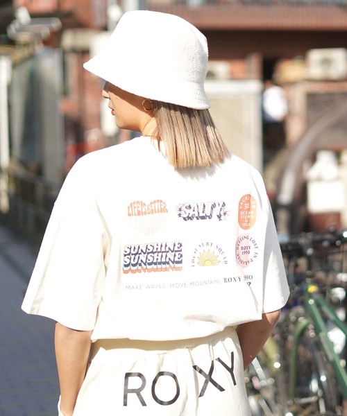 「ROXY」 半袖Tシャツ FREE グリーン レディース_画像4