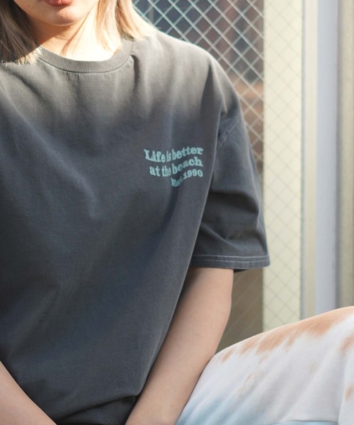 「ROXY」 半袖Tシャツ FREE グリーン レディース_画像8