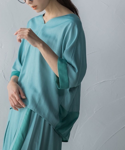 「MAYSON GREY」 7分袖ブラウス M ベージュ レディース_画像2