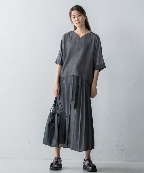 「MAYSON GREY」 7分袖ブラウス M ベージュ レディース_画像3