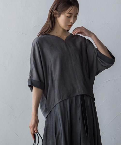 「MAYSON GREY」 7分袖ブラウス M ベージュ レディース_画像5