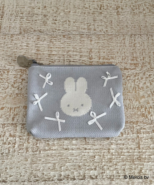 ミッフィー MIIA 渋谷限定 リボンニットポーチ　チャーム MIIA（ミーア） ポーチ miffy リボンニットポーチ レディース