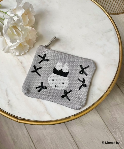 ミッフィー MIIA 渋谷限定 リボンニットポーチ　チャーム MIIA（ミーア） ポーチ miffy リボンニットポーチ レディース